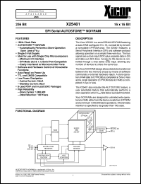 X25401PM Datasheet