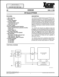 X25C02PI Datasheet