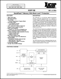 X25F128SE-5 Datasheet