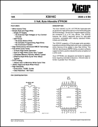 X2816CPI-12 Datasheet