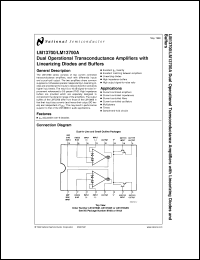 LM13700MWC Datasheet