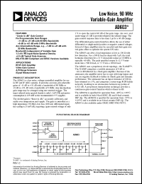 AD603 Datasheet