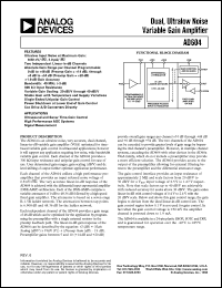 AD604 Datasheet