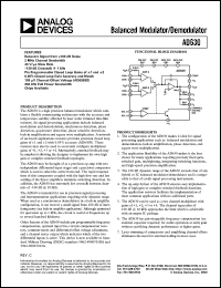 AD630 Datasheet