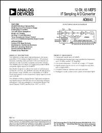 AD6640 Datasheet