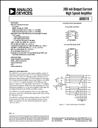 AD8010 Datasheet