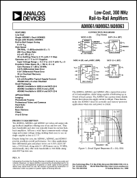 AD8063 Datasheet