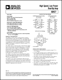 AD827 Datasheet