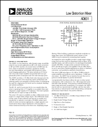 AD831 Datasheet