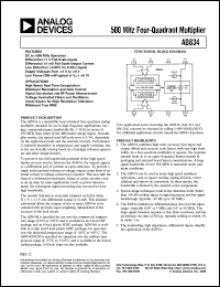 AD834 Datasheet