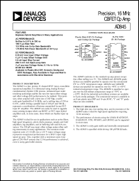 AD845 Datasheet