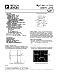 AD847 Datasheet