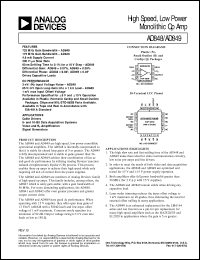 AD849 Datasheet