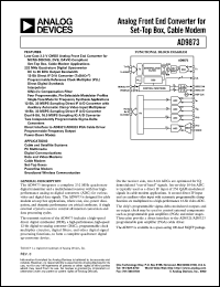 AD9873 Datasheet