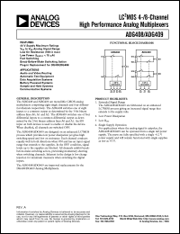 ADG409 Datasheet