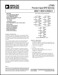 ADG411BRU Datasheet