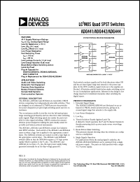 ADG441 Datasheet