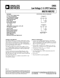 ADG702 Datasheet