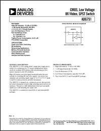 ADG751 Datasheet