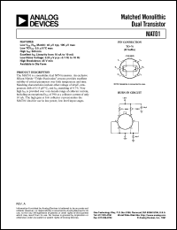 MAT01 Datasheet
