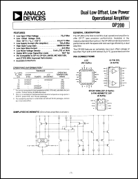 OP200 Datasheet