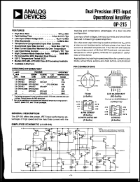 OP215 Datasheet