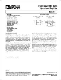 OP275 Datasheet