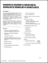 HD4074818FS Datasheet