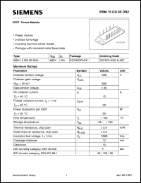 BSM15GD60DN2 Datasheet