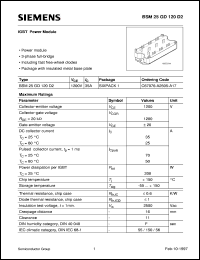 BSM25GD120D2 Datasheet