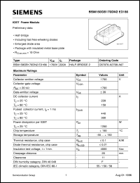 BSM150GB170DN2E3166 Datasheet