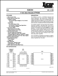 X28C64SM-15 Datasheet