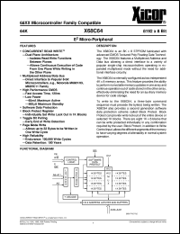 X68C64SM Datasheet