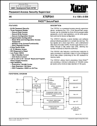 X76F041P-3 Datasheet