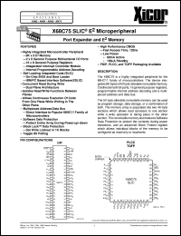 X68C75JSLIC Datasheet