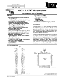 X88C75JSLIC Datasheet