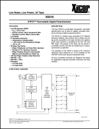 X9316WSM3 Datasheet
