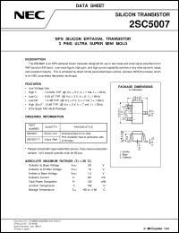 2SC5007-T1/-T2 Datasheet