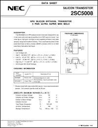 2SC5008-T1/-T2 Datasheet