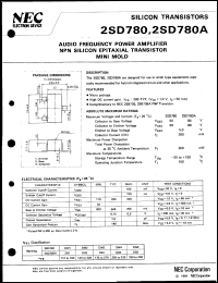 2SD780A-T1B Datasheet