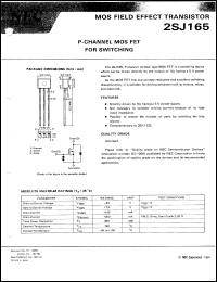 2SJ165/JM Datasheet