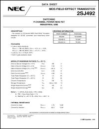 2SJ492 Datasheet