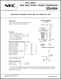 2SJ492-ZJ Datasheet
