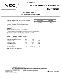 2SK1398-T/JM Datasheet