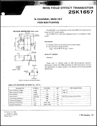 2SK1657-T2B Datasheet