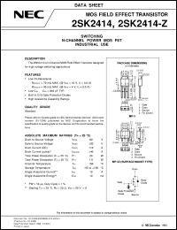 2SK2414-Z-E2(JM) Datasheet
