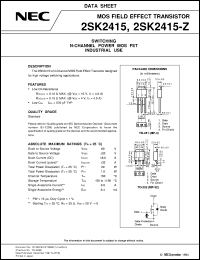 2SK2415-Z-E2(JM) Datasheet