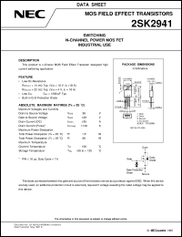 2SK2941-ZJ-E2 Datasheet