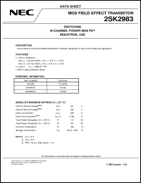 2SK2983-ZJ-E2 Datasheet