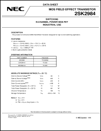 2SK2984-ZJ-E1(JM) Datasheet